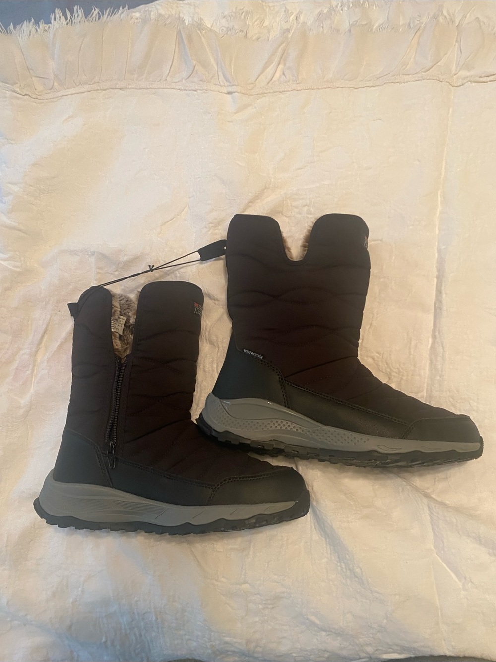 Ozark Trail Black Winter Snow Boots